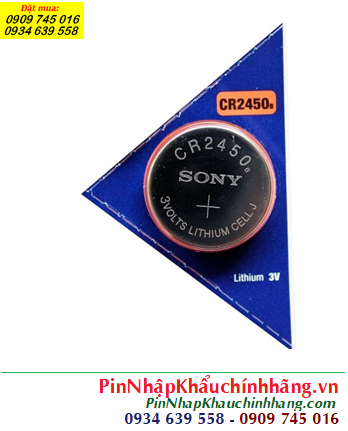 Sony CR2450, Pin đồng xu 3v lithium Sony CR2450 Made in INdonesia 